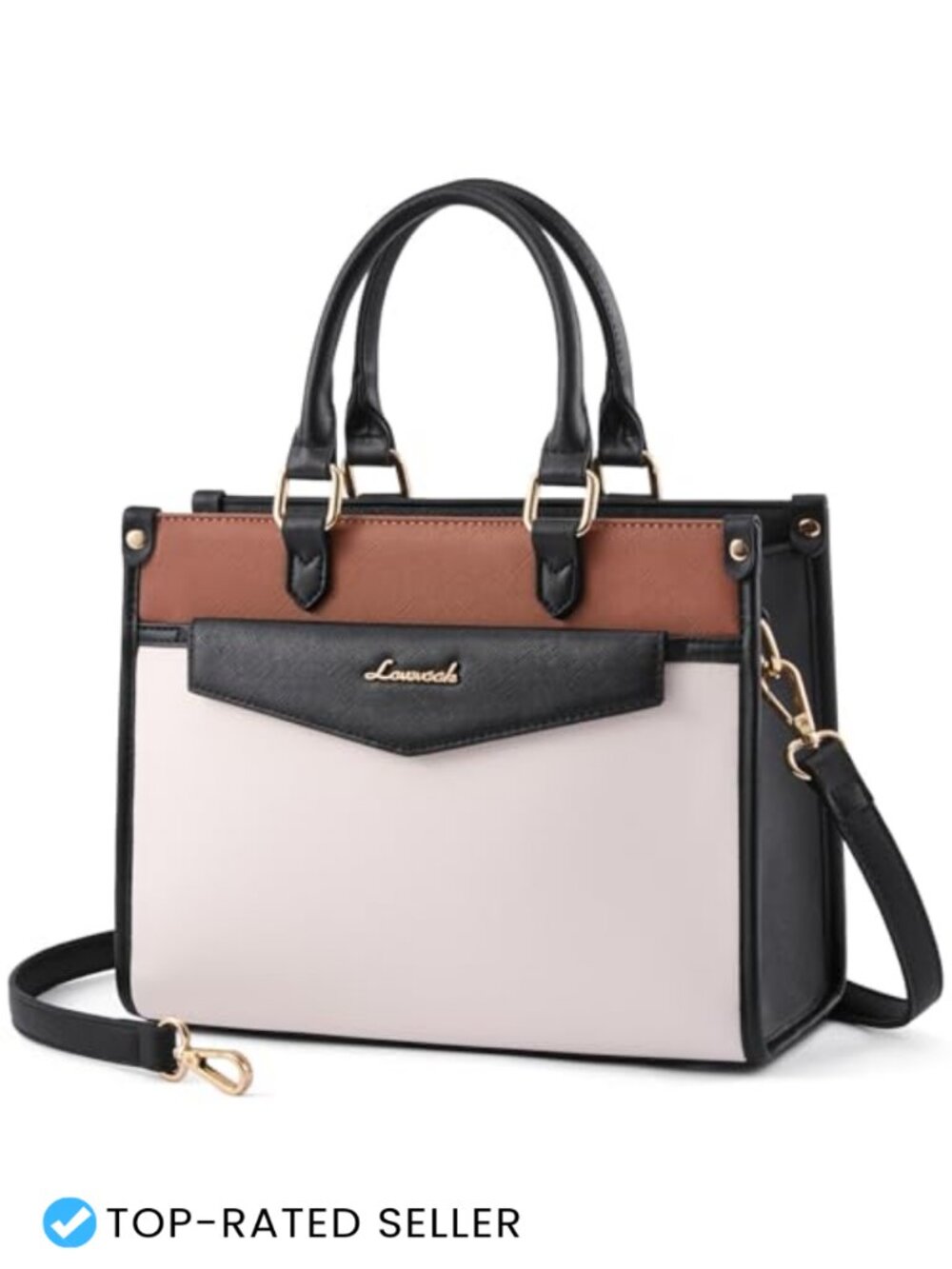 LOVEVOOK Women's PU Leather Satchel Tote Purse Crossbody Shoulder Bag